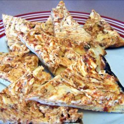 Pita Triangles With Sun-Dried Tomato/Basil Dip recipe