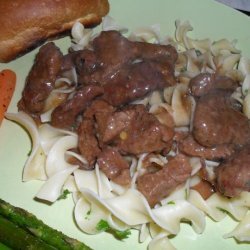 Beef Tips & Noodles recipe