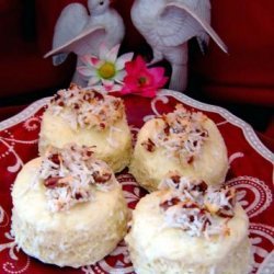 Vanilla-Glazed Pecan Coconut Cookie Scones recipe