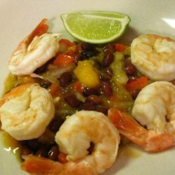 Calypso Shrimp With Black Bean Salsa recipe