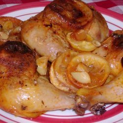 Oven Roasted Lemon Chicken With Seasoned Sauce recipe