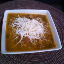 Sausage & Lentil Soup recipe