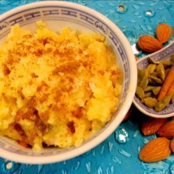 Baked Saffron Rice Pudding recipe