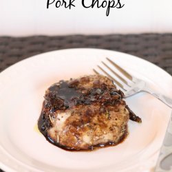 Balsamic Glazed Pork Chops recipe
