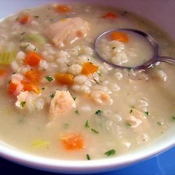 Chunky Chicken and Barley Soup recipe