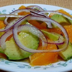 Avocado, Orange and Purple Onion Salad recipe