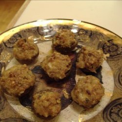 Blue Cheese & Hazelnut-Stuffed Mushrooms recipe