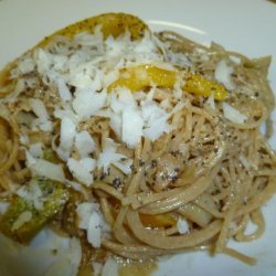 Angel Hair Pasta With Artichokes and Mustard Sauce recipe