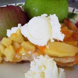 Autumn Glazed Apple Cream Pie recipe