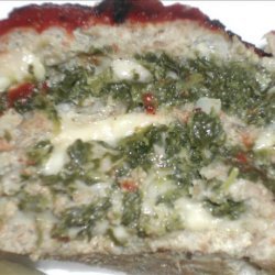 Cheese & Spinach Stuffed Meatloaf recipe