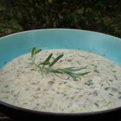 Fresh Mushroom Soup With Tarragon recipe