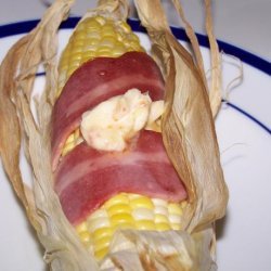 Barbecued Corn on the Cob W/Bacon and Chili Butter recipe