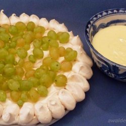 Grandma Perritt's Pavlova With Custard Cream recipe