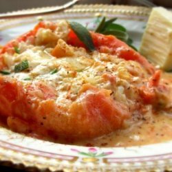 Tomatoes W/Crab & Camembert (5 Min Microwave & Done!) recipe
