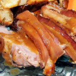 Pork Tenderloin With Garlic Rosemary and Bacon recipe
