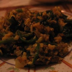Wild Rice With Mild Curried Spinach recipe