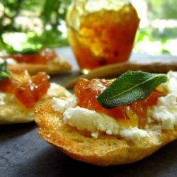 Fig Jam and Goat Cheese Crostini recipe
