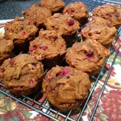 Fresh Cranberry Pumpkin Muffins recipe