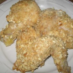 Deviled Oven-Fried Chicken recipe