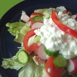 Cottage Cheese, Chicken & Tomato Salad recipe