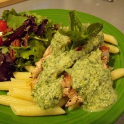 Penne With Chicken and Fresh Herb Sauce recipe