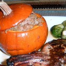 Stuffed Thanksgiving Pumpkins  (Diabetic Friendly) recipe