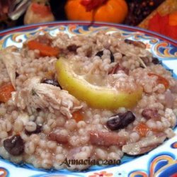 Moroccan Chicken and Barley Pilaf recipe