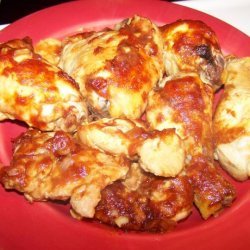 Delicious Oven-Barbecued Chicken Thighs recipe