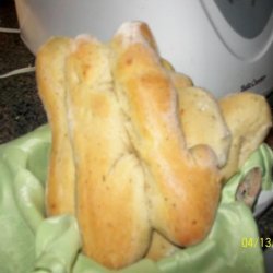 Breadsticks for Dips (Bread Machine) recipe