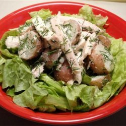 Garlic Chicken & Potato Salad recipe