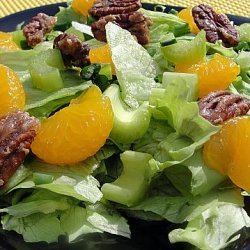 Mandarin Orange Salad With Sugared Pecans recipe