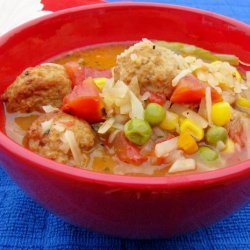 Super Easy Meatball Soup recipe
