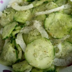 Cucumber Salad (With Horseradish & Mustard) recipe