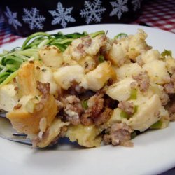Italian Sausage Stuffing Casserole recipe