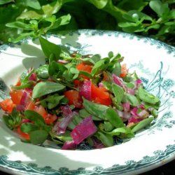 Wild Purslane Salad With Olive Oil and Lemon Dressing recipe