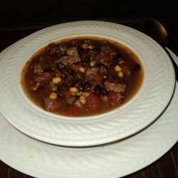 Tim's Black Bean & Beef Soup recipe