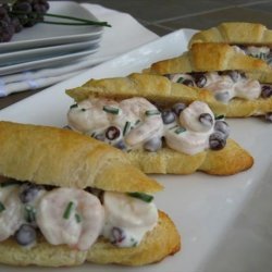 Champagne Grape and Shrimp Salad Sandwiches recipe