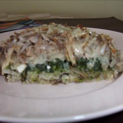 Spinach Potato and Feta Bake recipe