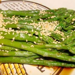 Asparagus With Sesame Seeds recipe