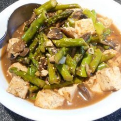 Sesame-Ginger Asparagus and Tofu Stir-Fry recipe