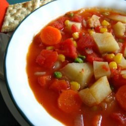 Almost Vegetarian Vegetable Soup recipe