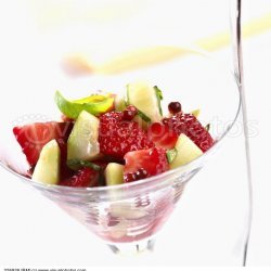 Strawberry, Cucumber, and Basil Salad recipe