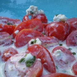Cherry Tomatoes With Buttermilk Blue Cheese Dressing recipe