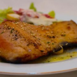 Stream Skillet Salmon With Mirin - Longmeadow Farm recipe