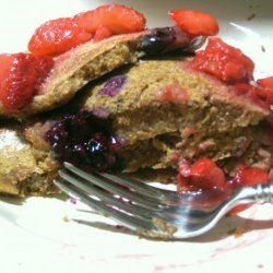 Whole Wheat Vegan Berry Spice Pancakes for One recipe