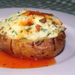 Baked Potatoes Stuffed With Ricotta and Herbs recipe