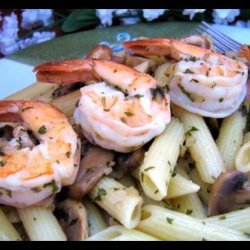 Penne With Shrimp and Mushrooms - on the Lighter Side recipe