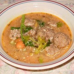 Littlemafia's Romanian Meatballs Soup recipe