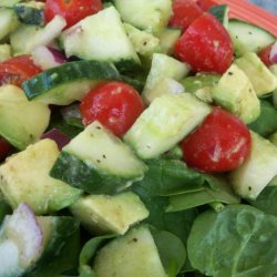 Atkins Cucumber-Avocado Salad With Cumin Dressing recipe