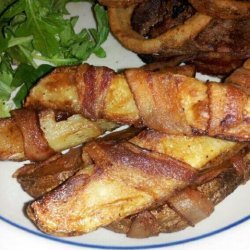 Bacon Wrapped Steak Fries recipe